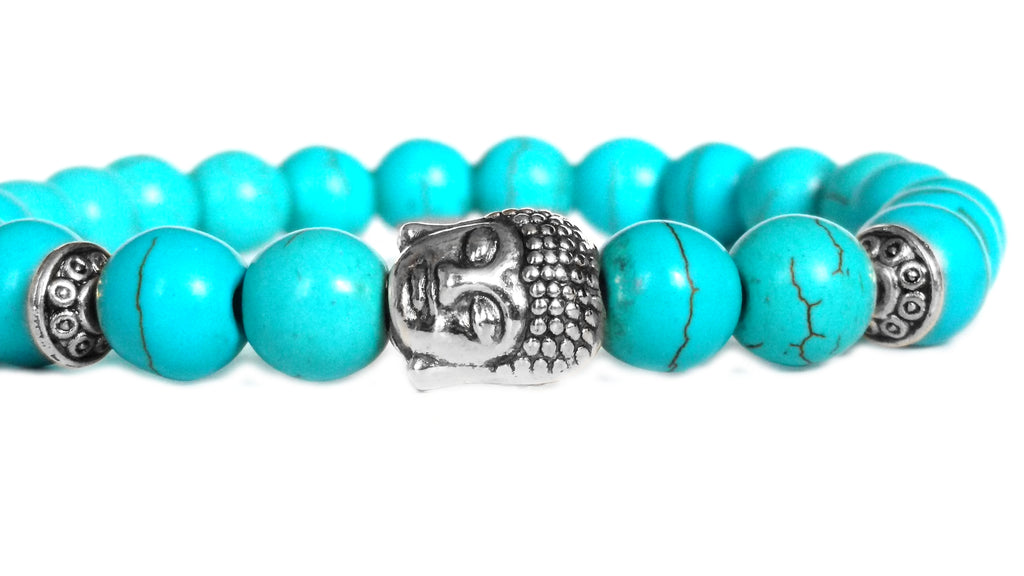 Blacksmith Turquoise Buddha Bracelet for Women & Men- Turquoise Bracelet