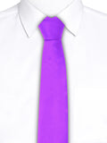 Blacksmith Purple Satin Tie For Men