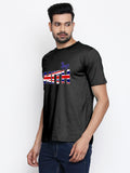 Blacksmith | Blacksmith Fashion | Blacksmith Black 100% Soft Cotton Round Neck Printed T-shirt for Men