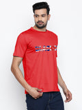 Blacksmith | Blacksmith Fashion | Blacksmith Red 100% Soft Cotton Round Neck Printed T-shirt for Men