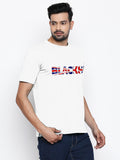 Blacksmith | Blacksmith Fashion | Blacksmith White 100% Soft Cotton Round Neck Printed T-shirt for Men