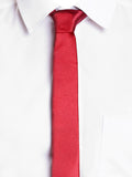 Blacksmith Maroon Satin Tie For Men