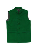 Blacksmith Green and White Diamond Modi Jacket for Men - Green and White Diamond Nehru Jacket for Men