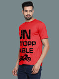 Blacksmith | Blacksmith Fashion | Blacksmith Red 100% Soft Cotton Round Neck Printed T-shirt for Men