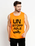 Blacksmith Unstoppable Cotton Printed Sando For Men - Gym Sando For Men.