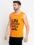 Blacksmith Unstoppable Cotton Printed Sando For Men - Gym Sando For Men.