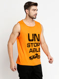 Blacksmith Unstoppable Cotton Printed Sando For Men - Gym Sando For Men.