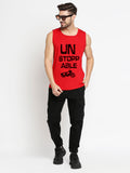 Blacksmith Unstoppable Cotton Printed Sando For Men - Gym Sando For Men.