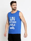 Blacksmith Unstoppable Cotton Printed Sando For Men - Gym Sando For Men.