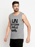 Blacksmith Unstoppable Cotton Printed Sando For Men - Gym Sando For Men.