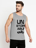 Blacksmith Unstoppable Cotton Printed Sando For Men - Gym Sando For Men.