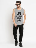 Blacksmith Unstoppable Cotton Printed Sando For Men - Gym Sando For Men.