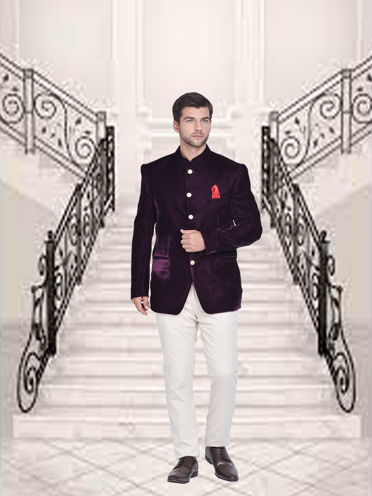 Buy Black and Multi Colour Velvet Jodhpuri Jacket with Embroidered Work for  Men Online - New Arrivals