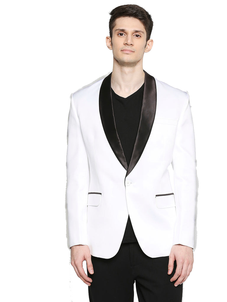Blacksmith | Blacksmith Fashion | Blacksmith White Tuxedo for Men | Blacksmith Blazer 