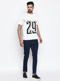 Blacksmith | Blacksmith Fashion | Blacksmith White Number 29 Round Neck Printed T-shirt