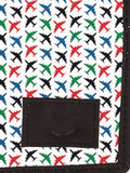 Blacksmith White colourful Aeroplanes Printed Wallet For Men.