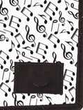 Blacksmith White Musical Note Printed Wallet For Men.