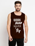 Blacksmith Work Hard Make It Big Cotton Printed Sando For Men - Gym Sando For Men.