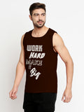 Blacksmith Work Hard Make It Big Cotton Printed Sando For Men - Gym Sando For Men.