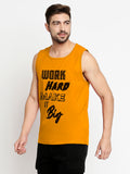 Blacksmith Work Hard Make It Big Cotton Printed Sando For Men - Gym Sando For Men.