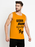 Blacksmith Work Hard Make It Big Cotton Printed Sando For Men - Gym Sando For Men.