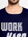 Blacksmith Work Hard Make It Big Cotton Printed Sando For Men - Gym Sando For Men.