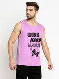 Blacksmith Work Hard Make It Big Cotton Printed Sando For Men - Gym Sando For Men.