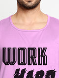 Blacksmith Work Hard Make It Big Cotton Printed Sando For Men - Gym Sando For Men.