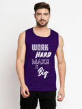 Blacksmith Work Hard Make It Big Cotton Printed Sando For Men - Gym Sando For Men.