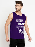 Blacksmith Work Hard Make It Big Cotton Printed Sando For Men - Gym Sando For Men.