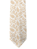 Blacksmith White And Beige Printed Tie for Men