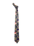 Blacksmith Purple Rose Printed Tie for Men