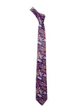 Blacksmith Purple Gen Printed Tie for Men