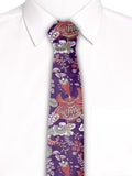 Blacksmith Purple Gen Printed Tie for Men