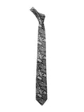 Blacksmith Black And White Gen Printed Tie for Men