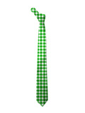 Blacksmith Green and White Checks Printed Tie for Men - Fashion Accessories for Blazer , Tuxedo or Coat