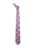 Blacksmith Purple Printed Tie for Men