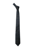 Blacksmith Navy Blue Paisley Printed Tie for Men - Fashion Accessories for Blazer , Tuxedo or Coat