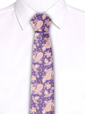 Blacksmith Purple Printed Tie for Men