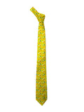 Blacksmith Yellow Boom Pow Printed Tie for Men - Fashion Accessories for Blazer , Tuxedo or Coat