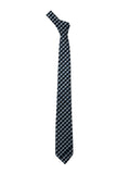 Blacksmith Black and Grey Checks Printed Tie for Men - Fashion Accessories for Blazer , Tuxedo or Coat