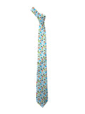 Blacksmith Sky Blue Aeroplanes Printed Tie for Men - Fashion Accessories for Blazer , Tuxedo or Coat