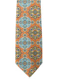 Blacksmith Orange Printed Tie for Men