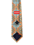 Blacksmith Orange Printed Tie for Men