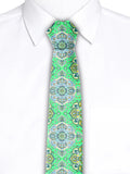 Blacksmith Mint Printed Tie for Men