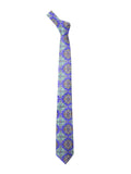 Blacksmith Blue Printed Tie for Men