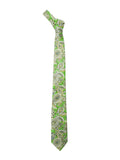 Blacksmith Parrot Green Printed Tie for Men