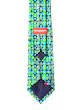 Blacksmith Polka Blue and Green Dots Printed Tie for Men - Fashion Accessories for Blazer , Tuxedo or Coat