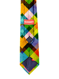 Blacksmith Multicolor Water Checks Printed Tie for Men - Fashion Accessories for Blazer , Tuxedo or Coat