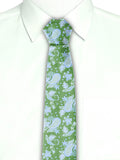 Blacksmith Green With Blue Printed Tie for Men